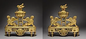 Pair of Firedogs by Unknown Artist