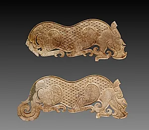 Pair of Jade Plaques by Unknown Artist