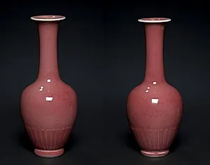 Pair of Lotus Petal Vases by Unknown Artist