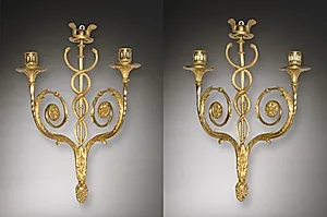 Pair of Louis XVI Style Candle Brackets by Unknown Artist