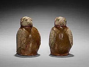 Pair of Owl-shaped Jars by Unknown Artist