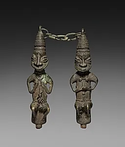 Pair of Ritual Staffs (ẹdan Ògbóni) by Unknown Artist