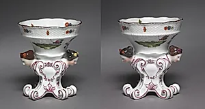 Pair of Salt Cellars from the Sulkowsky Service by Meissen Porcelain Factory (German, est. c. 1710)