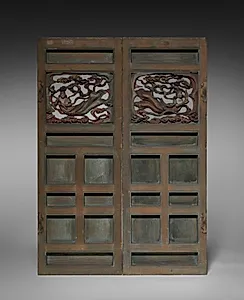 Pair of Shrine Doors by Unknown Artist