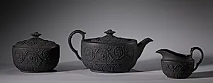 Pair of Teapots and Creamer Set  by Elijah Mayer & Son