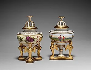 Pair of Urns by Flight, Barr and Barr (British)