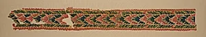 Panel from a Large Curtain, Overlapping Leaves by Unknown Artist