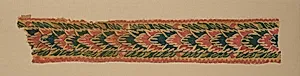 Panel from a Large Curtain, Overlapping Leaves by Unknown Artist