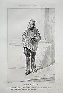 Papier à Lettres by Paul Gavarni (French, 1804–1866)