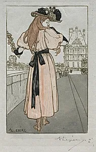 Paris Almanac, 1897:  Spring by Auguste Louis Lepère (French, 1849–1918)