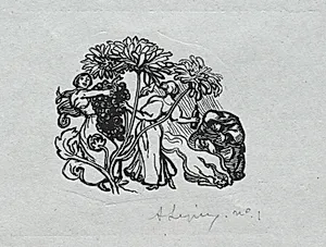 Paris Almanac, 1897:  Tail-piece, Autumn by Auguste Louis Lepère (French, 1849–1918)