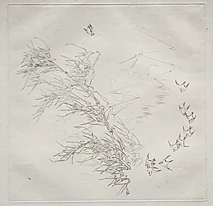 Parisian Service (Haviland service): The Storm (no. 8) by Félix Bracquemond (French, 1833–1914)