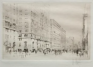 Park Avenue, New York by William Walcot (British, 1874–1943)