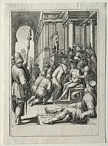 Passion Set:  Christ  Crowned with Thorns by Zacharias Dolendo (Dutch, 1561–1604)