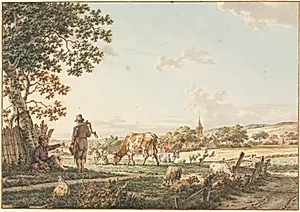 Pastoral Landscape with Village