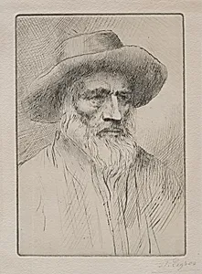 Paysan des Vosges by Alphonse Legros (French, 1837–1911)