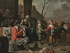 Peasant Children Dancing by Le Nain (French)