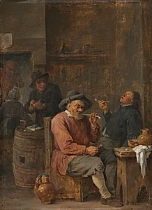 Peasants Smoking in an Inn by David Teniers (Flemish, 1610–1690)