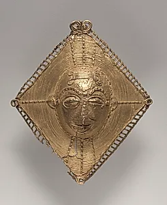 Pendant: Face in Diamond by Unknown Artist