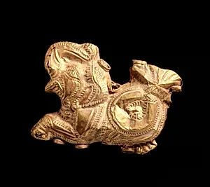 Pendant in the Shape of a Fish-Tailed Elephant by Unknown Artist