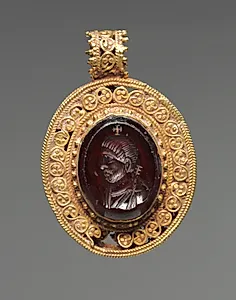 Pendant with Portrait Intaglio by Unknown Artist