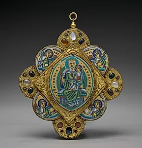 Pendant with the Virgin and Child by Godefroid de Huy (Netherlandish)