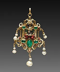 Pendant with Virgin and Child with Saints (obverse) by Unknown Artist