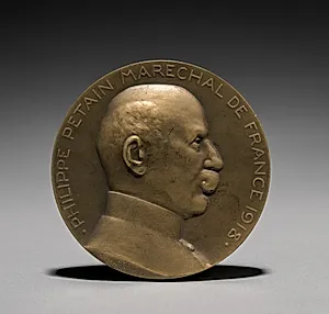 Petain Medal (obverse) by Èmile Séraphin Vernier (French, 1852–1927)