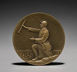 Petain Medal (reverse) by Èmile Séraphin Vernier (French, 1852–1927)