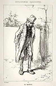 Physionomies Parisienne:  Au Marais by Paul Gavarni (French, 1804–1866)