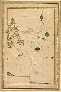 Picnic in the Mountains; Single Page Illustration
