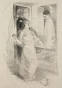 Pierrot by Adolphe Léon Willette (French, 1857–1926)