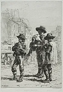 Pifferaris by Charles-Émile Jacque (French, 1813–1894)