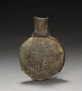 Pilgrim's Ampulla with the Crucifixion (front) by Unknown Artist