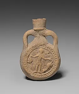 Pilgrim's Flask with Saint Menas by Unknown Artist