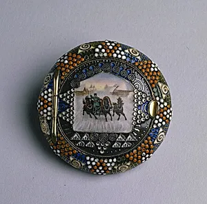 Pill or Snuff Box by Feodor Ivanovich Rückert (Russian, 1840–1917)