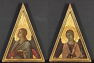 Pinnacle with Angel (pair) by Niccolò di Segna (Italian)