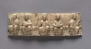 Plaque from a Portable Altar: Christ and the Apostles by Unknown Artist