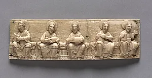 Plaque from a Portable Altar Showing Christ and the Apostles by Unknown Artist