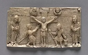 Plaque from a Portable Altar Showing the Crucifixion by Unknown Artist