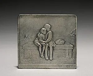 Plaquette (reverse) by Godefroid Devreese (Belgian, 1861–1941)