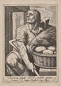 Plate 9: Asher by Jacob de Gheyn II (Dutch, 1565–1629)