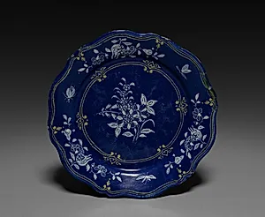Plate by Saint Omer Factory (French)
