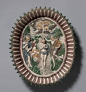 Plate Depicting the Baptism of Christ
