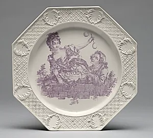 Plate Depicting the Soap Bubble Blower (La souffleuse de savon) by Jean Daulle (French, 1703–1763)