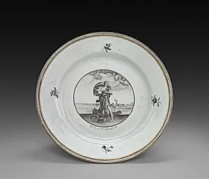 Plate: Female Figure by Unknown Artist