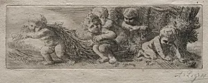 Plate for Top of Pin Box by Alphonse Legros (French, 1837–1911)