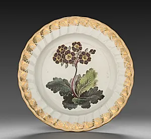 Plate from Dessert Service: Polyanthus