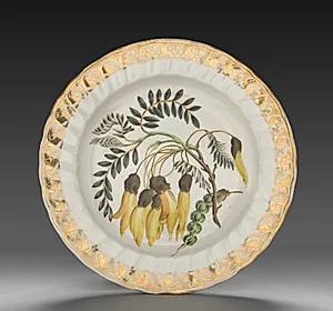 Plate from Dessert Service: Winged Podded Sophora