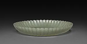 Plate in the Form of a Chrysanthemum by Unknown Artist